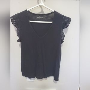 Cute lace sleeve shirt